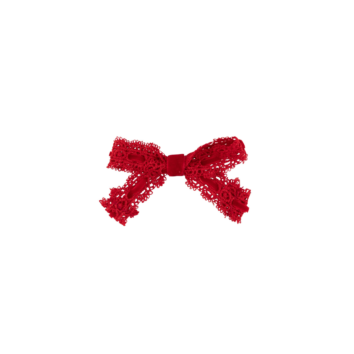 Iconikal Mini Small Velvet Bows, Red, 3.5 x 3.5-Inch, 72-Pack